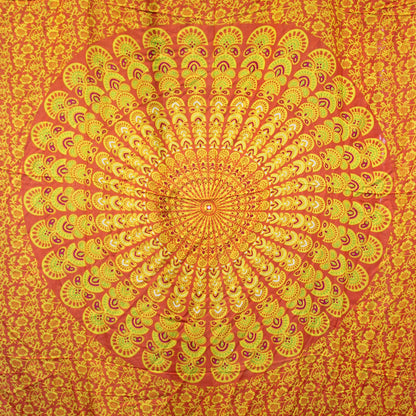 Lime Orange Mandela Sarong