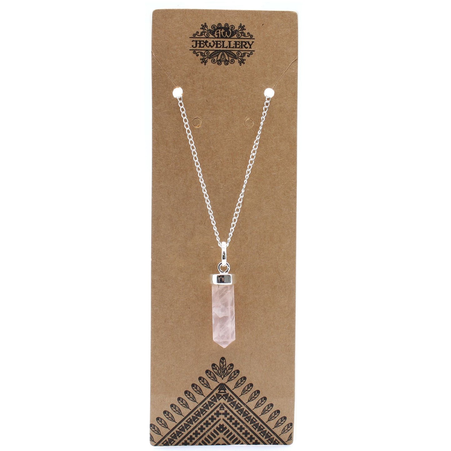 Gemstone Classic Hegyes Medál - Rózsakvarc