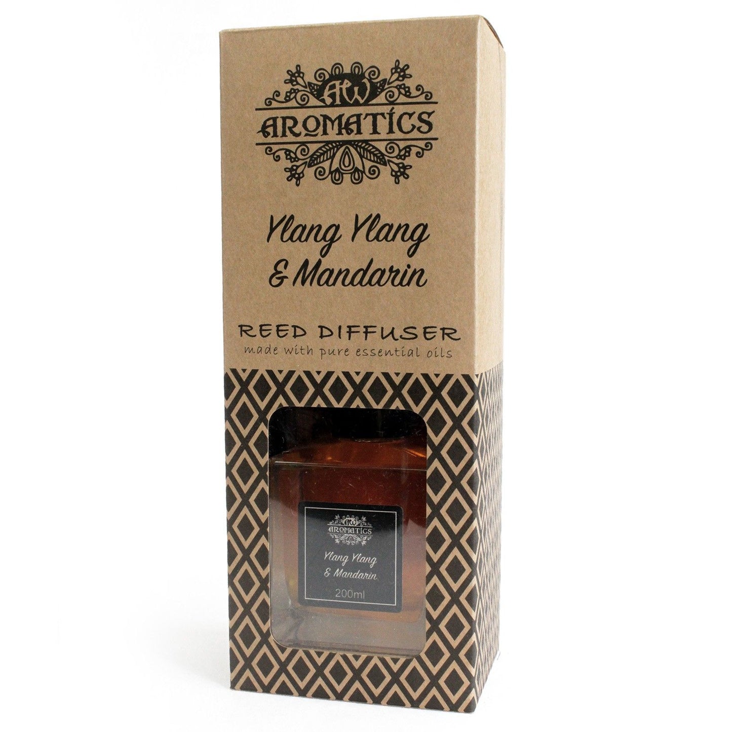 200 ml Ylang-ylang és mandarin illóolaj diffúzor pálcikákkal