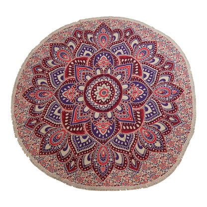 Nagy mandala kerek kép (180 cm) – rózsaszín és lila