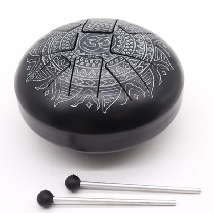 Med acéllapos Happy dobok Om mandala gravírozással - 22x15 cm