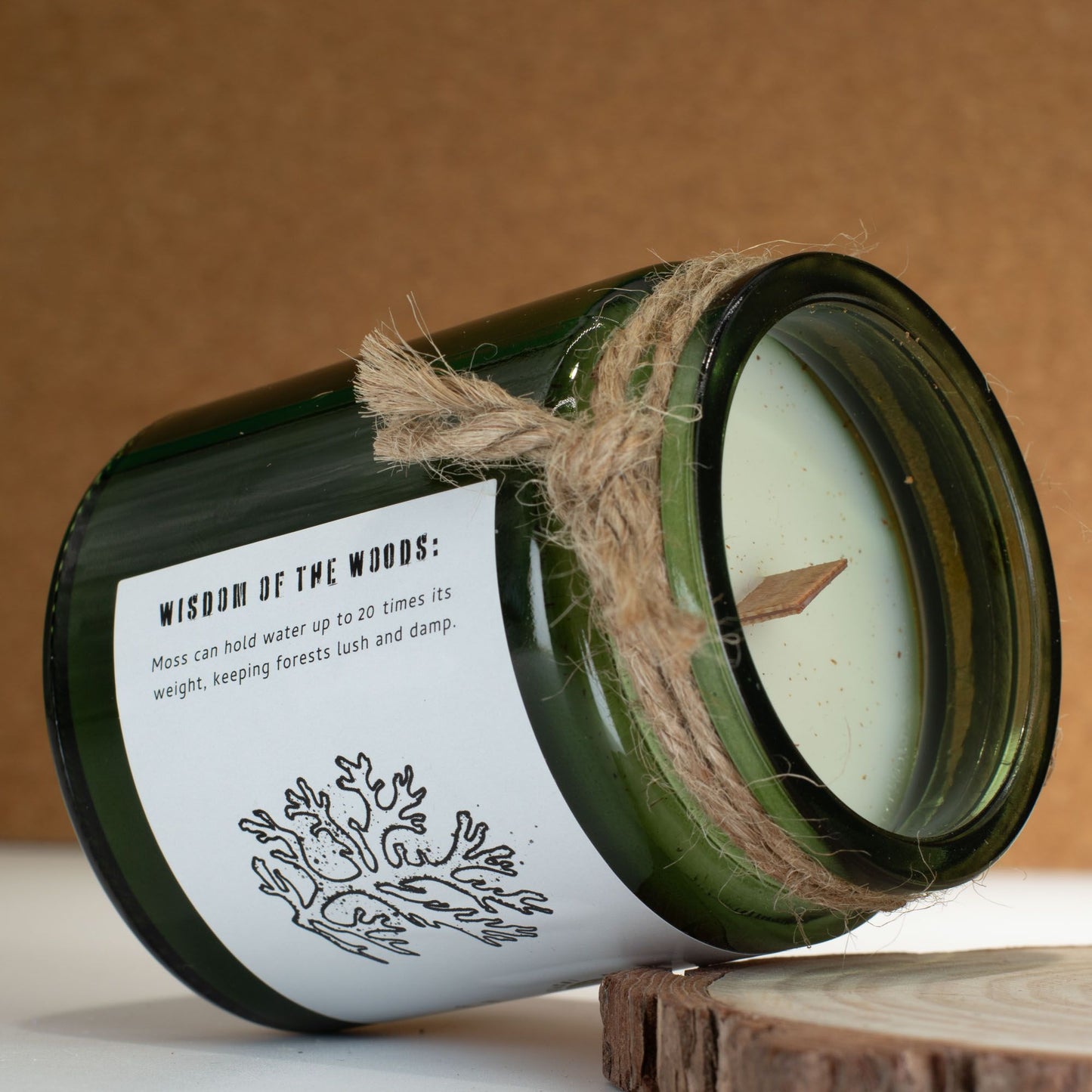 Greenman Woodwick Szója Gyertya - Moha és Köd
