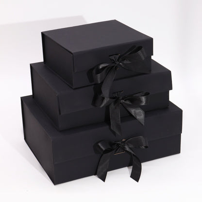 Laposra csukható díszdoboz - Nagy (28,2x20,2x9,2cm) - Fekete