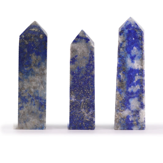 Drágakő obeliszk csúcs kb. 5cm - afgán lapis