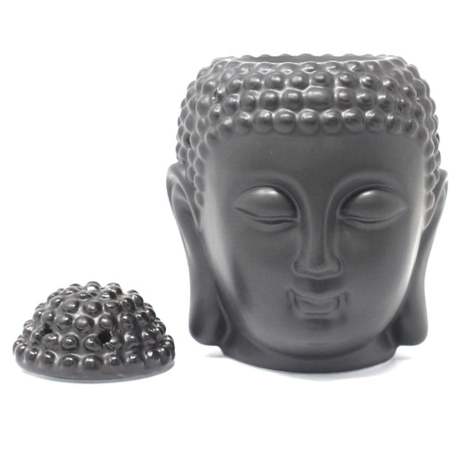Buddha fej olajégető - Fekete