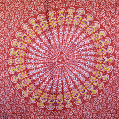 Rózsaszín rózsa mandala szarong