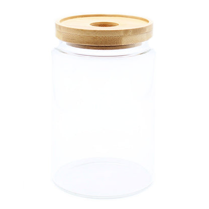 Kecses Bambusz Üveg Tartály - 15cm