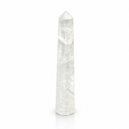 Hatszögletű Obeliszk Drágakő – Hegyi Kristály, kb. 17 cm