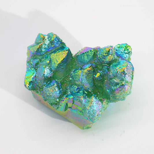 Mérsékelten Kezelt Természetes Kvarc - Aura Zöld Láng Kvarc (kb. 100-150g, 7-10cm)