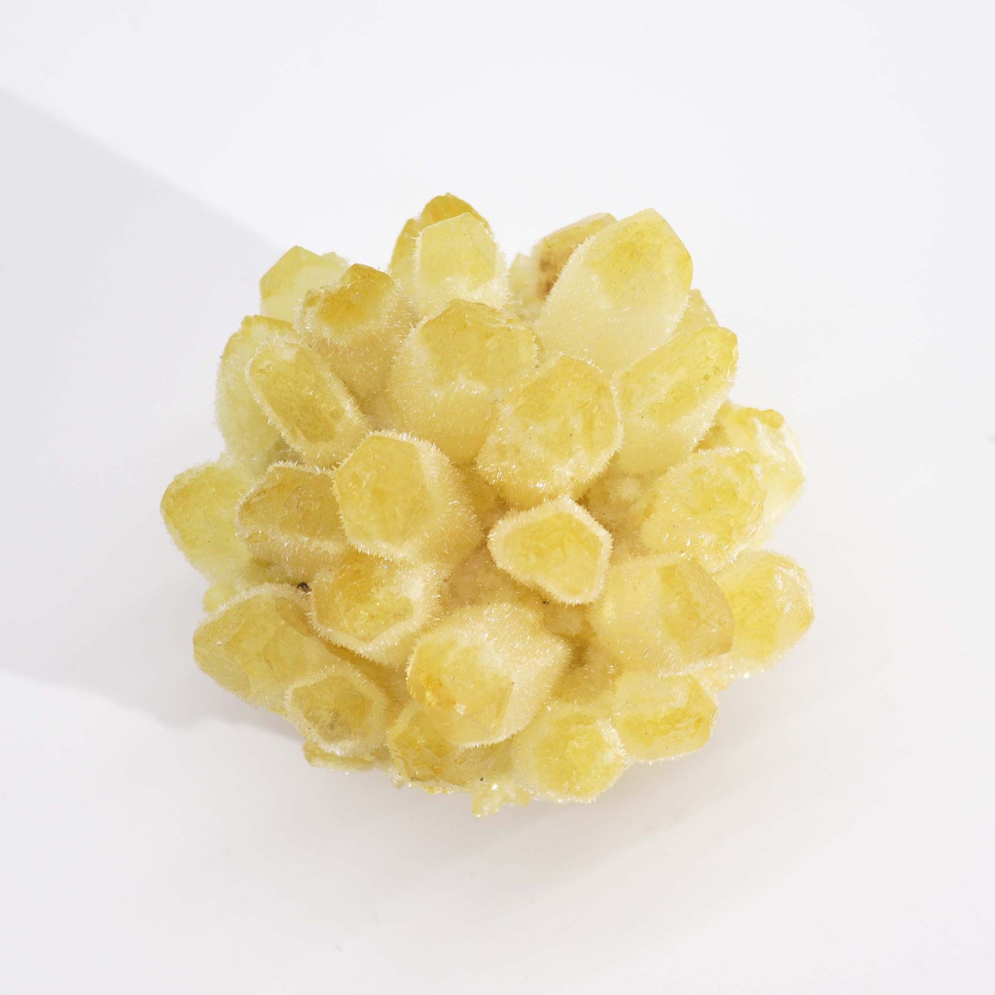 Crafted Quartz Cluster - Yellow Ghost Quartz (approx 250-300gm 8cm)
