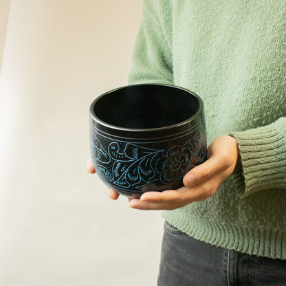 Boszorkányüst hangtál - Varázsgomba - Kék (15cm)
