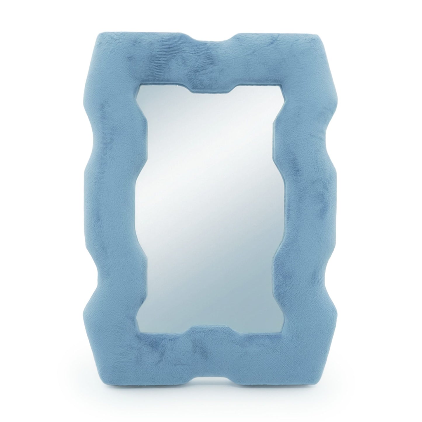 Puha, hullámos tükör – Vastag keret – Királykék (30,5x22,5x2,3cm)