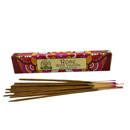 Namaste Mandala Masala füstölő - Rózsa vaníliával