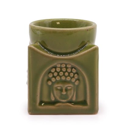 Négyzet alakú Buddha füstölő – Világos jáde