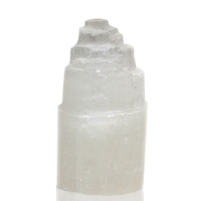 Természetes szelenittorony lámpa - 15 cm