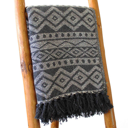 Boho Komfort Plédek - Szürke Geometrikus