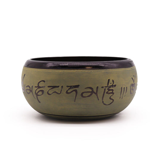 Földpor Éneklő Tál - Mantra Öt Buddha - 16cm