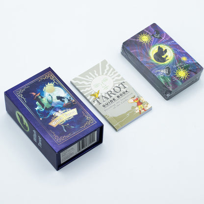 Lila Fóliás Tarot Kártya Készlet - Boszorkány Tarot - füzettel