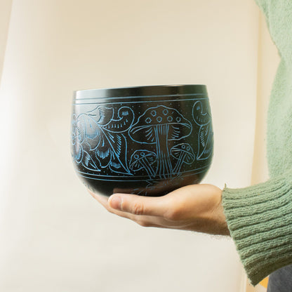 Boszorkányüst hangtál - Varázsgomba - Kék (15cm)