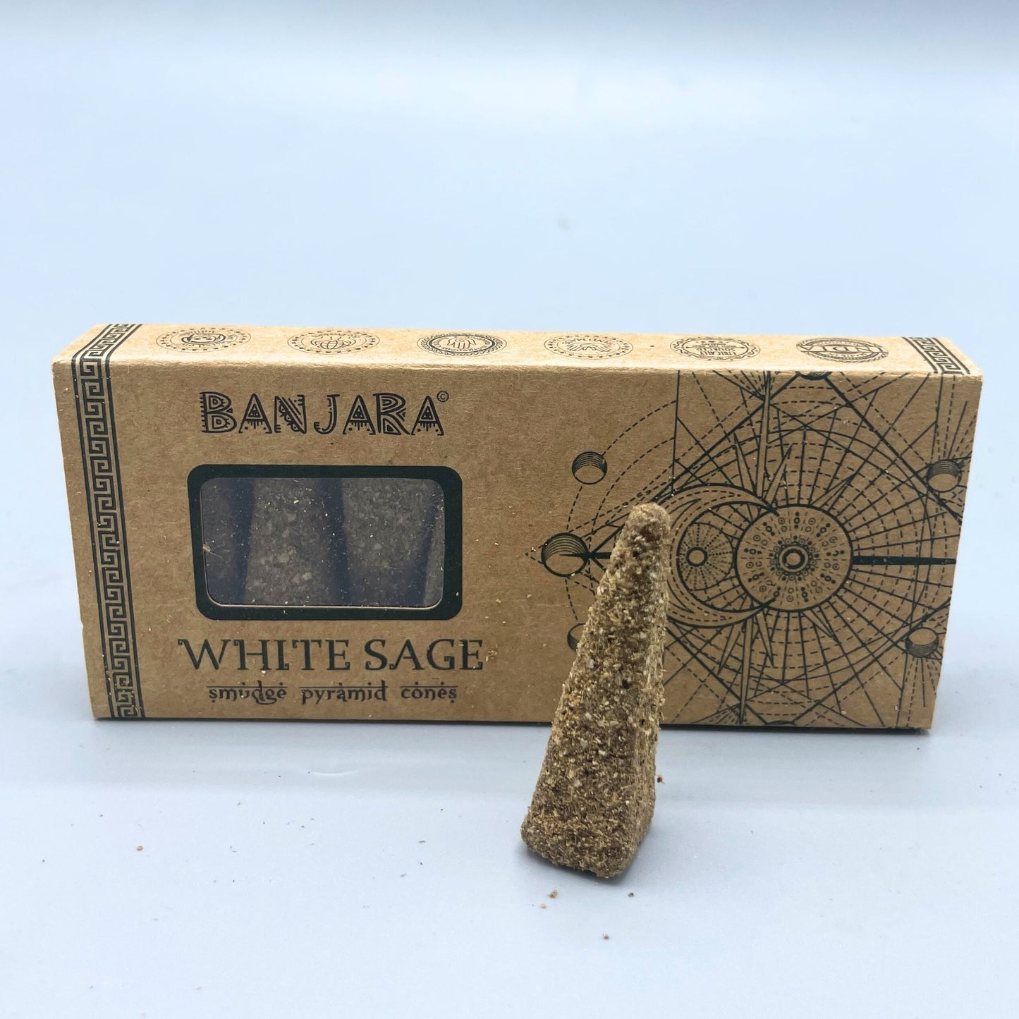 Banjara Smudge piramiskúp – Fehér zsálya