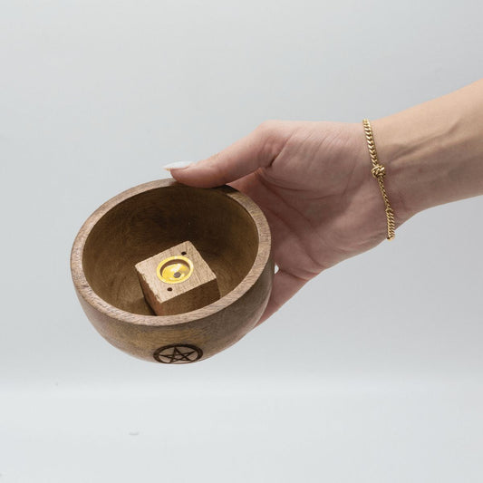 Kis rituális tál füstölő tartó 11x6 cm - (vegyes ezoterikus)