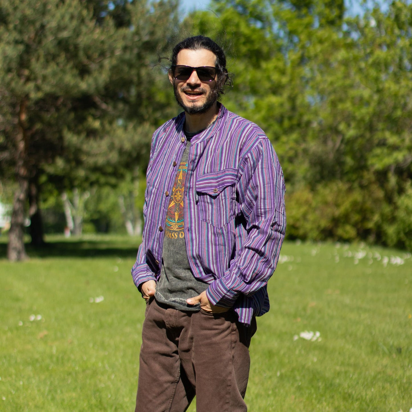 Nomad Sari Nagypapa ing - Fekete-lila - XL