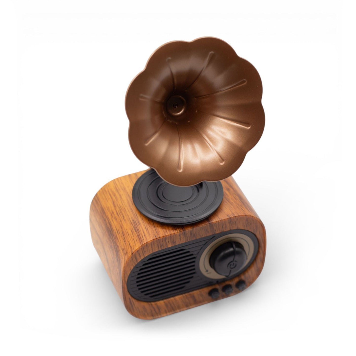 Retro Mini Gramofon hangszóró – Bluetooth és FM rádió – 5 watt x 1