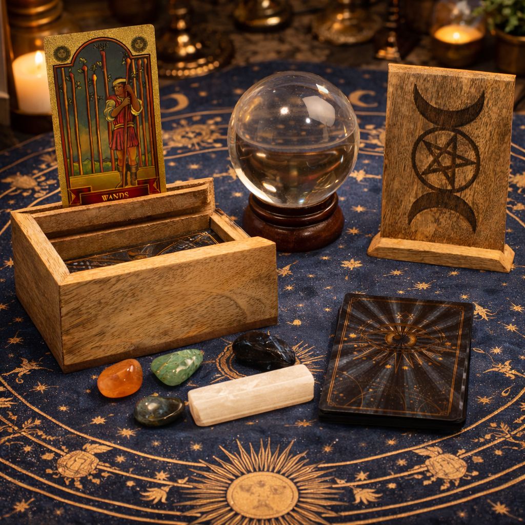 Kis Tarot doboz kártyatartóval