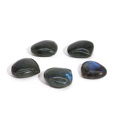 Madagaszkár Labradorit Szívkövek (kb. 17-31g 30-40mm)