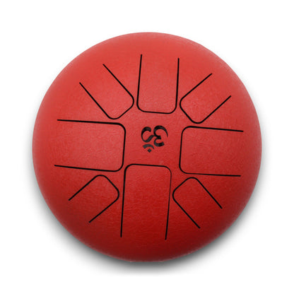 Med Steel Tongue Happy Drums Om Red- 22x16cm