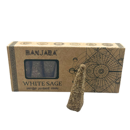 Banjara Smudge piramiskúp – Fehér zsálya