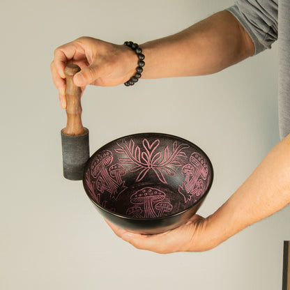 Alumínium hangtál - Varázsgomba - Rózsaszín (20 cm)