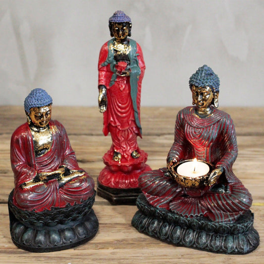 Antik Buddha – Hívő Gyertyatartó