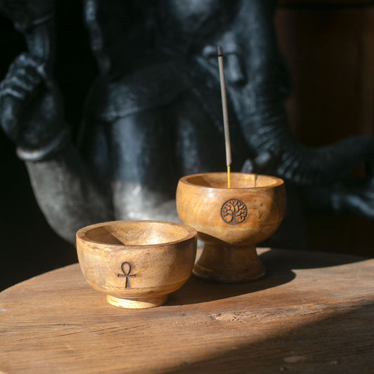 Kis rituális tál füstölő tartó 11x6 cm - (vegyes ezoterikus)