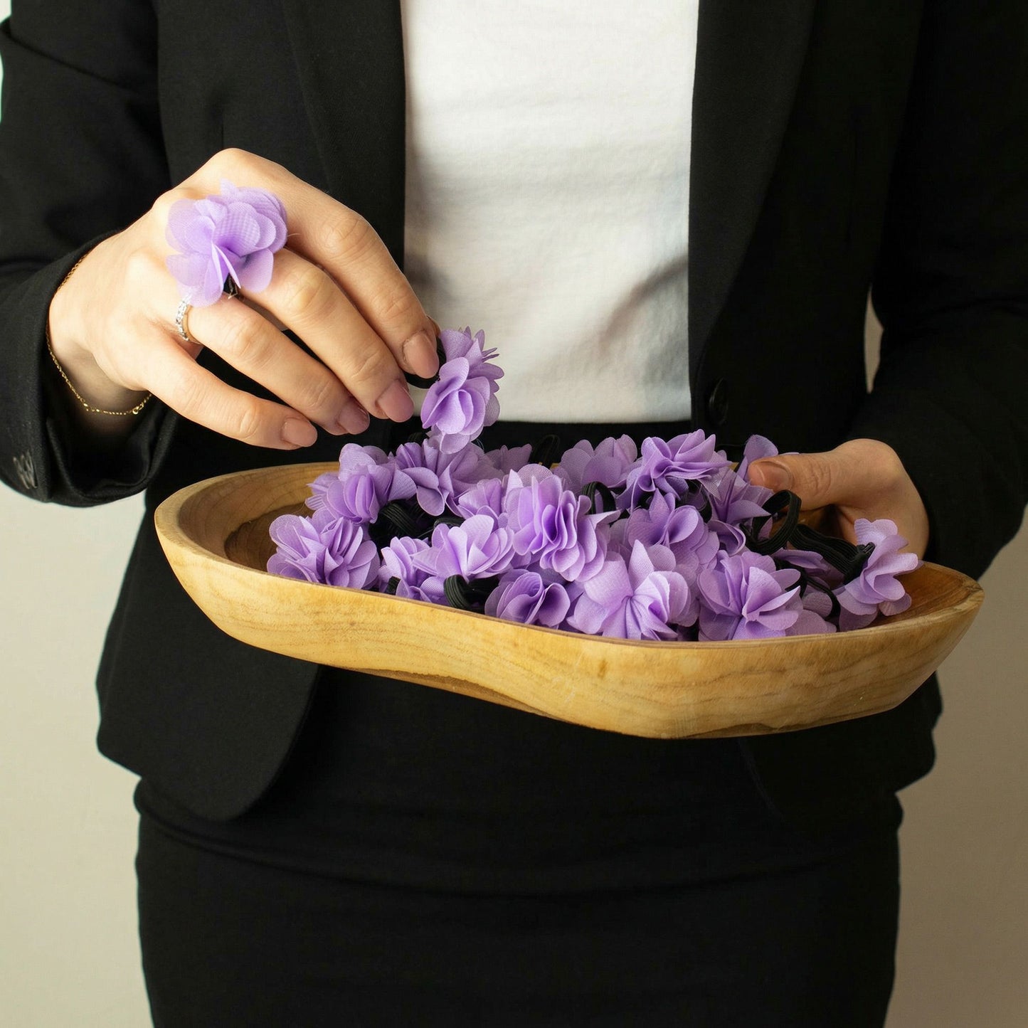 Illatosított Chiffon Diffúzorgyűrűk - Fekete