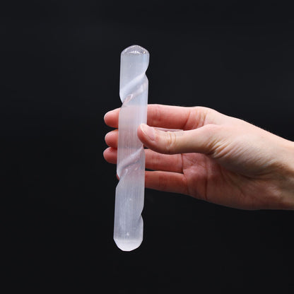 Szelenit spirál pálca - 16 cm (mindkét végén kerekített)