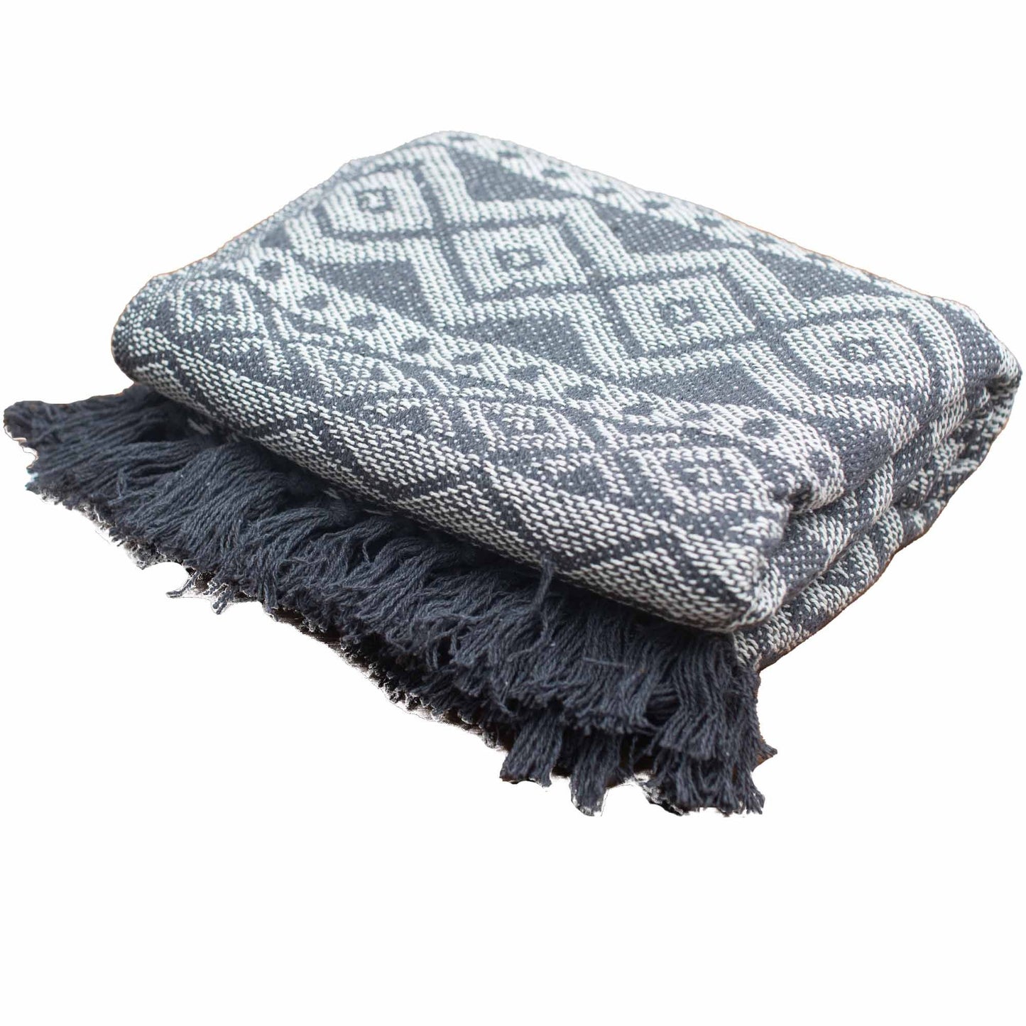 Boho Komfort Plédek - Szürke Geometrikus
