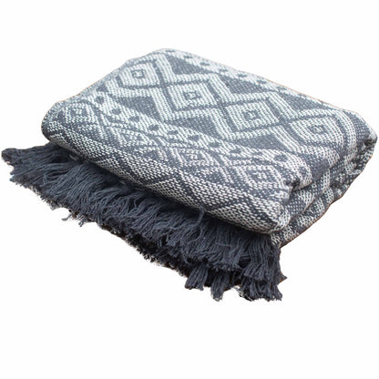 Boho Komfort Plédek - Szürke Geometrikus