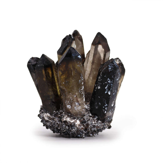 Kézműves kvarcklaszter - Füsti Szellem Kvarc (kb. 250-300g, 8cm)