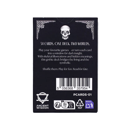 Memento Mori gótikus jósló és játékkártyák