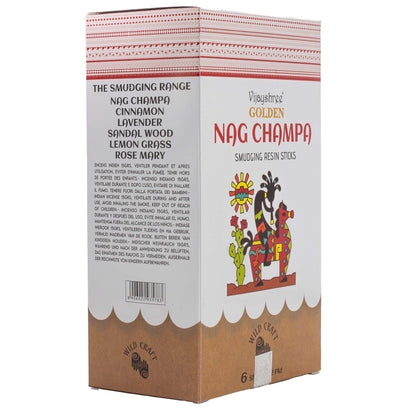 Golden Nag Champa Füstölőgyanta rudak - 30g