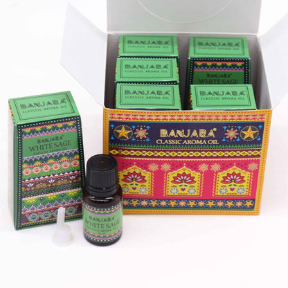 Banjara indiai illóolaj 10ml - Fehér Zsálya