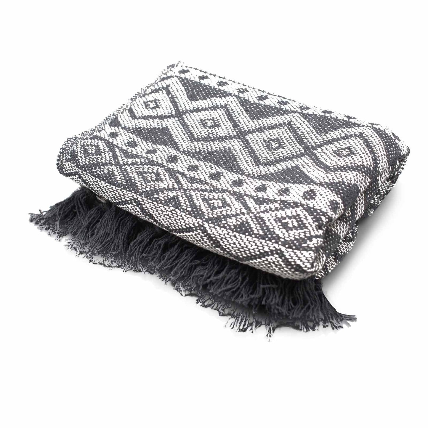 Boho Komfort Plédek - Szürke Geometrikus