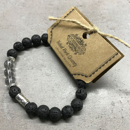 Lávakő karkötő - Buddha Csakra