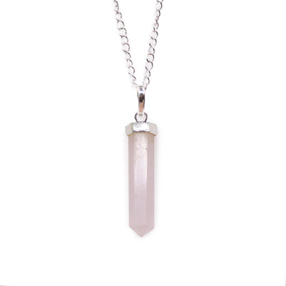Gemstone Classic Hegyes Medál - Rózsakvarc