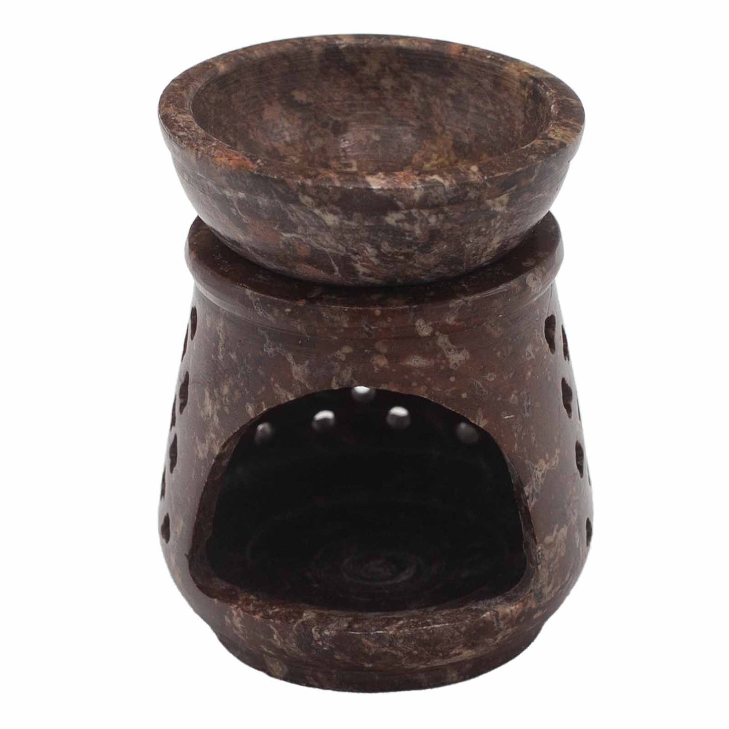 Kis szappankő olajmécses 8 cm - Klasszikus