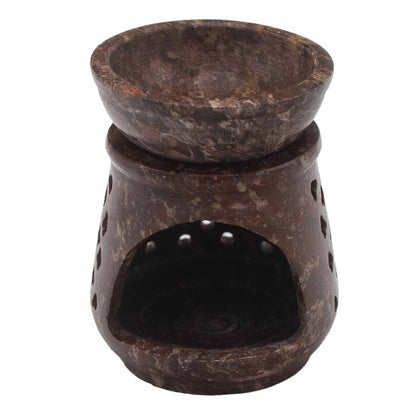 Kis szappankő olajmécses 8 cm - Klasszikus