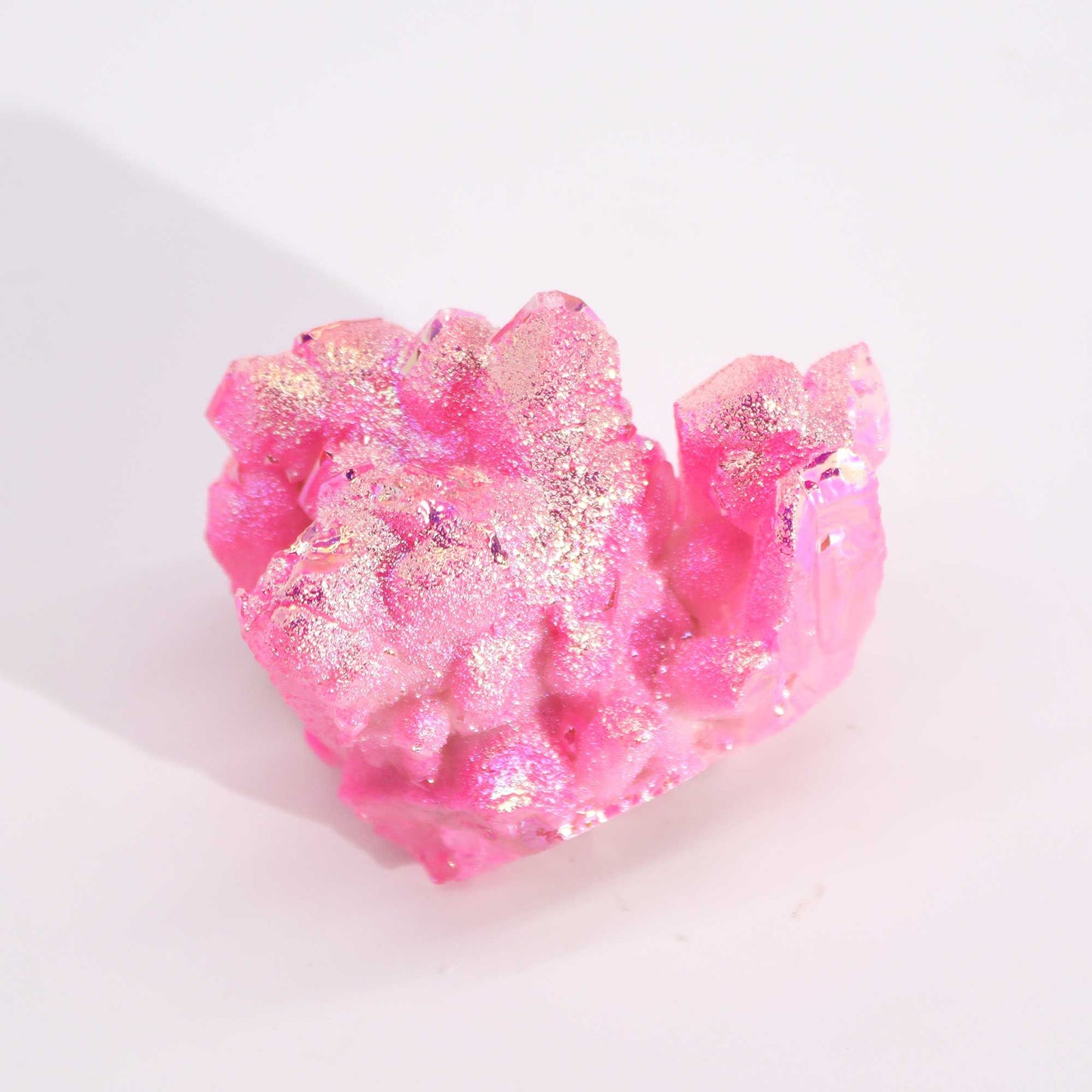 Med Enhanced Quartz - Aura Rose Halo Quartz (approx 100-150gm 7-10cm)
