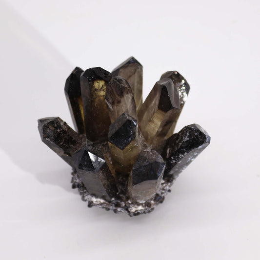 Kézműves kvarcklaszter - Füsti Szellem Kvarc (kb. 250-300g, 8cm)