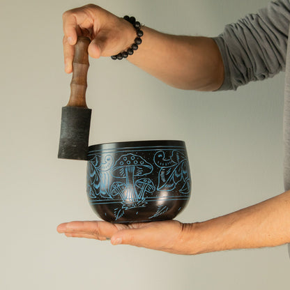 Boszorkányüst hangtál - Varázsgomba - Kék (15cm)